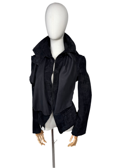 Yves Saint Laurent Black Suede Jacket EU 36 Y2K