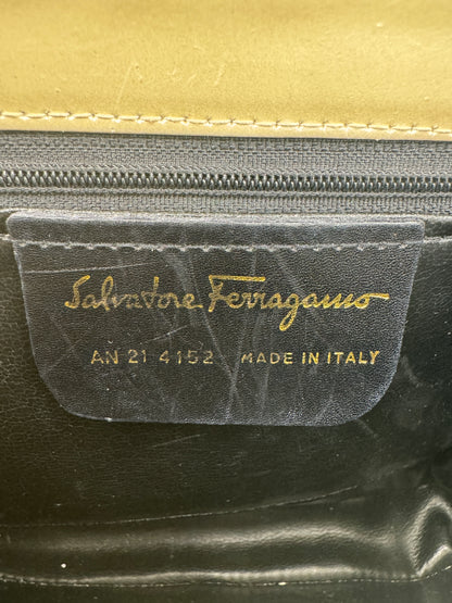 Salvatore Ferragamo, Cream Leather Purse 1980s