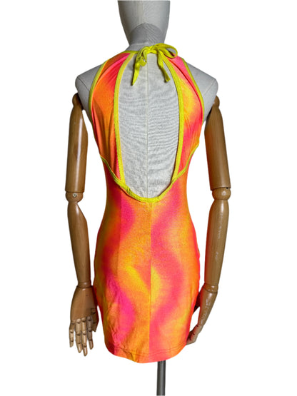 Neon 1990s Mini Dress