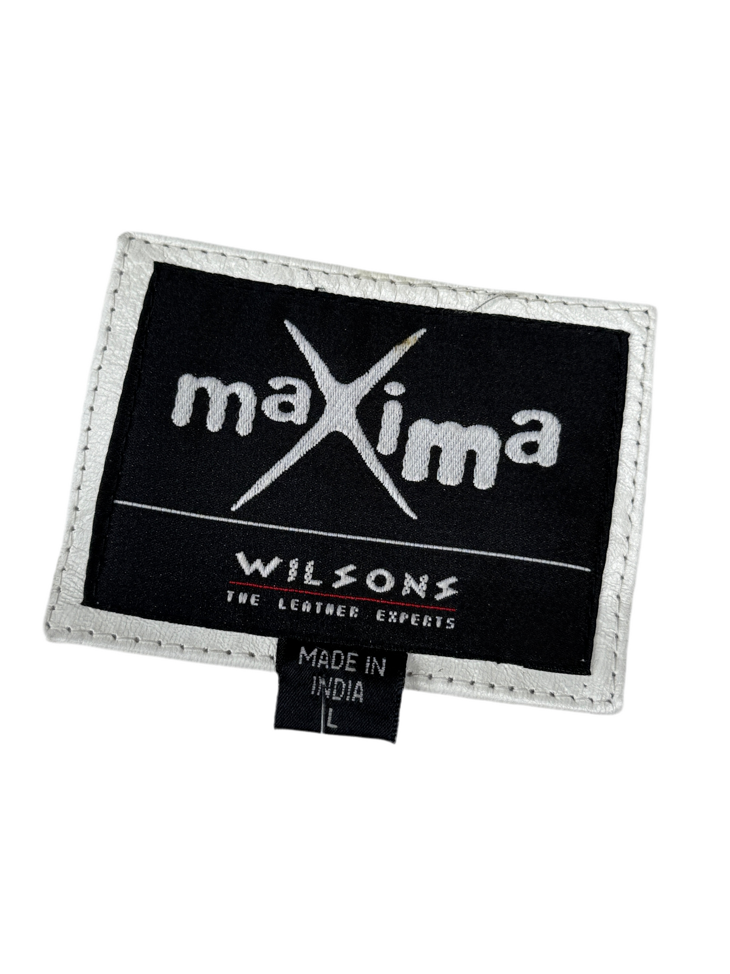 1980s White Maxima Moto Jacket