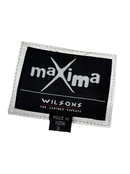 1980s White Maxima Moto Jacket
