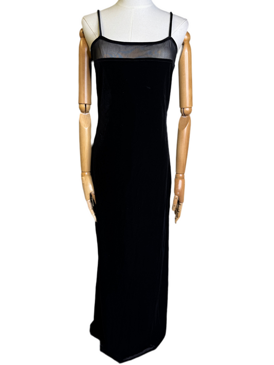 Black Velvet 1990s Gown