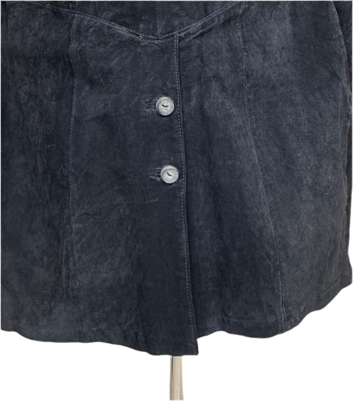 Margaret Godfrey, Black Suede Coat w/ Embroidery