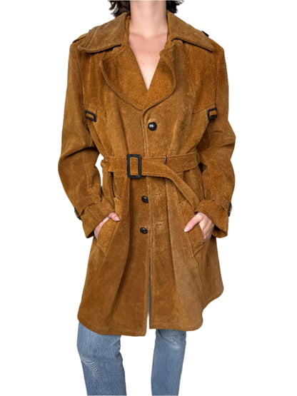 Brown Suede Trenchcoat 1970s