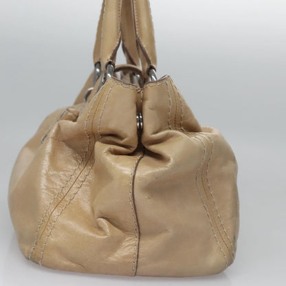 Prada Tan Leather Tote Bag 2000s