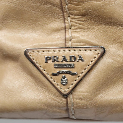Prada Tan Leather Tote Bag 2000s