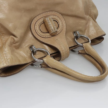 Prada Tan Leather Tote Bag 2000s