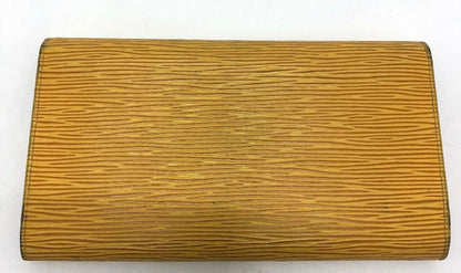 Louis Vuittion Epi Yellow Portefeuille International Long Wallet