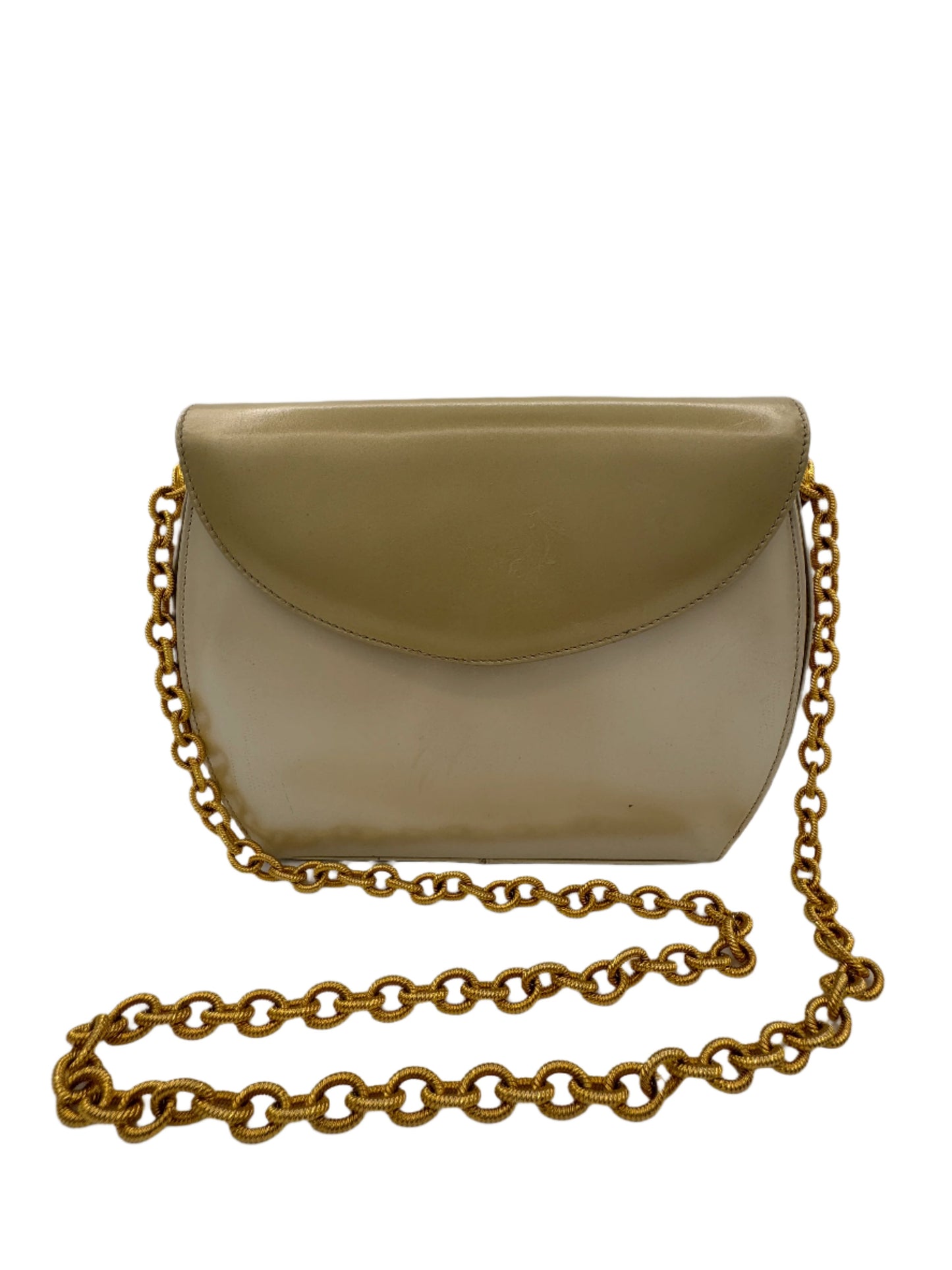 Salvatore Ferragamo, Cream Leather Purse 1980s