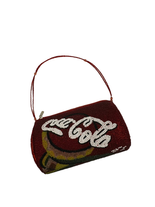 Coca-Cola Red Beaded Purse 1980s