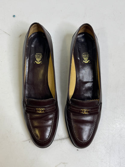 Gucci Brown Leather 70s Loafers