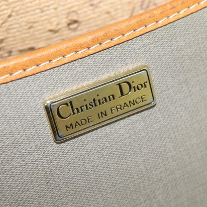 Christian Dior Canvas & Leather Crossbody Purse 1980s