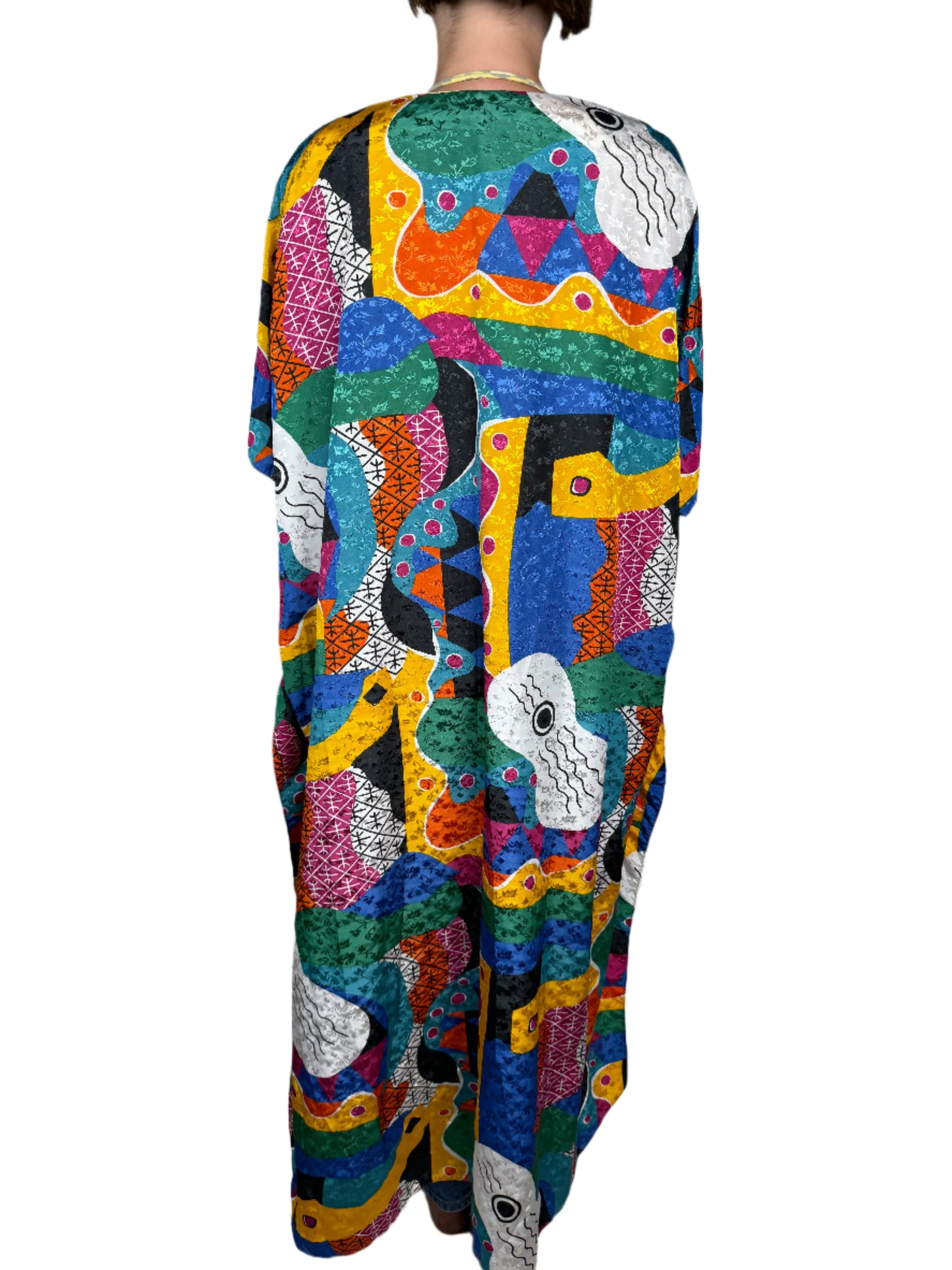 Sante, Colorful Printed Caftan 1980s