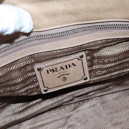 Prada Tan Leather Tote Bag 2000s