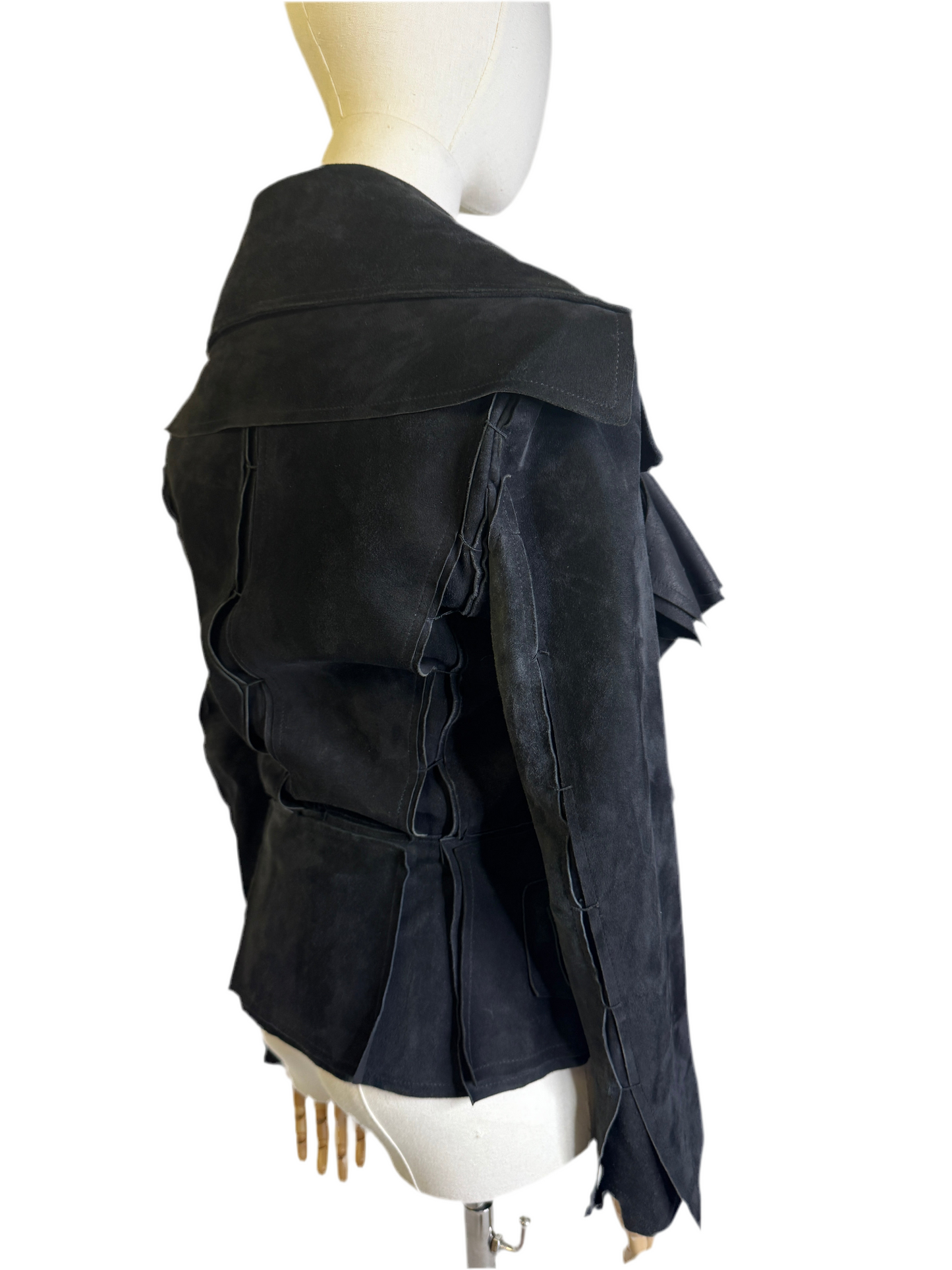 Yves Saint Laurent Black Suede Jacket EU 36 Y2K