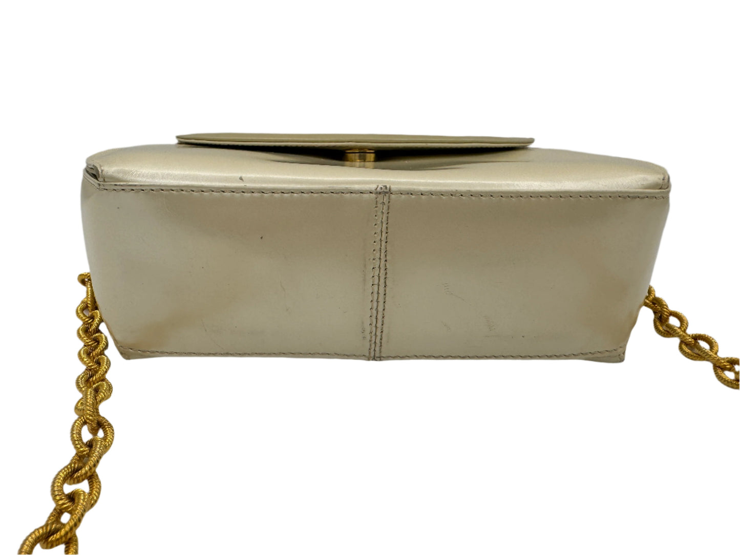 Salvatore Ferragamo, Cream Leather Purse 1980s