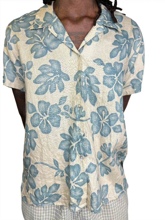 Spooner, Tropical Linen Shirt 1990s