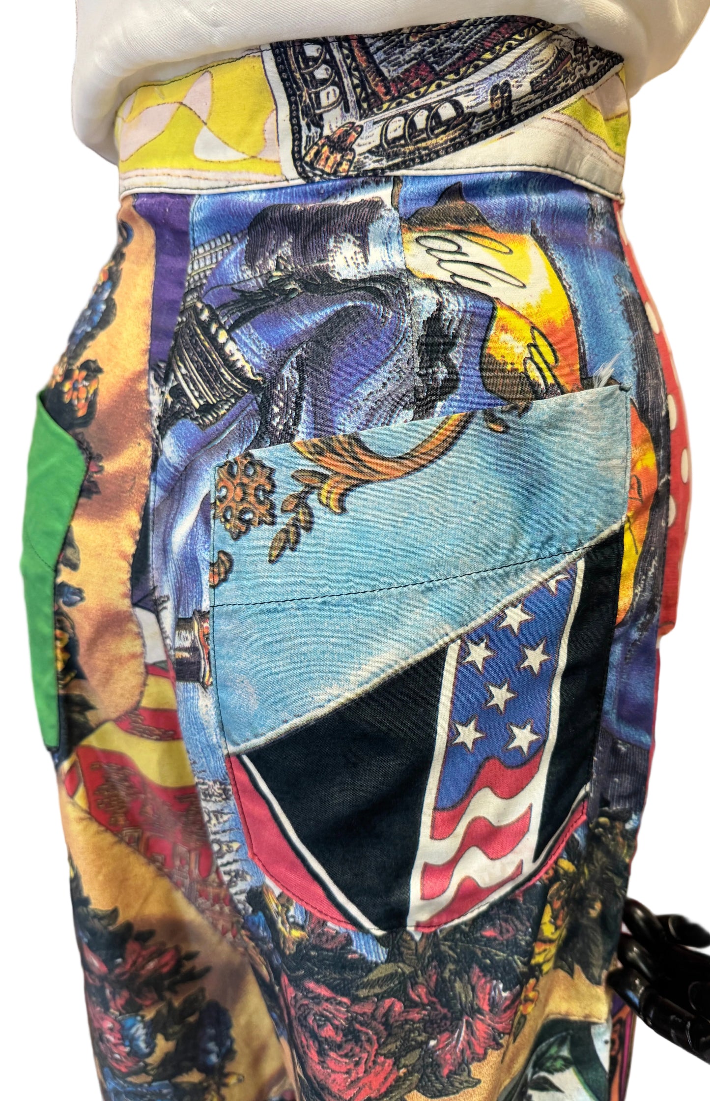 Moschino, Couture Line, Stained Pants, 1990s