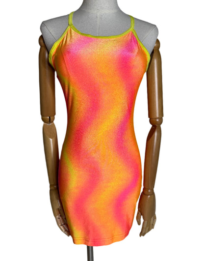 Neon 1990s Mini Dress