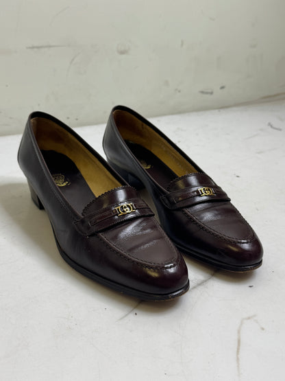 Gucci Brown Leather 70s Loafers