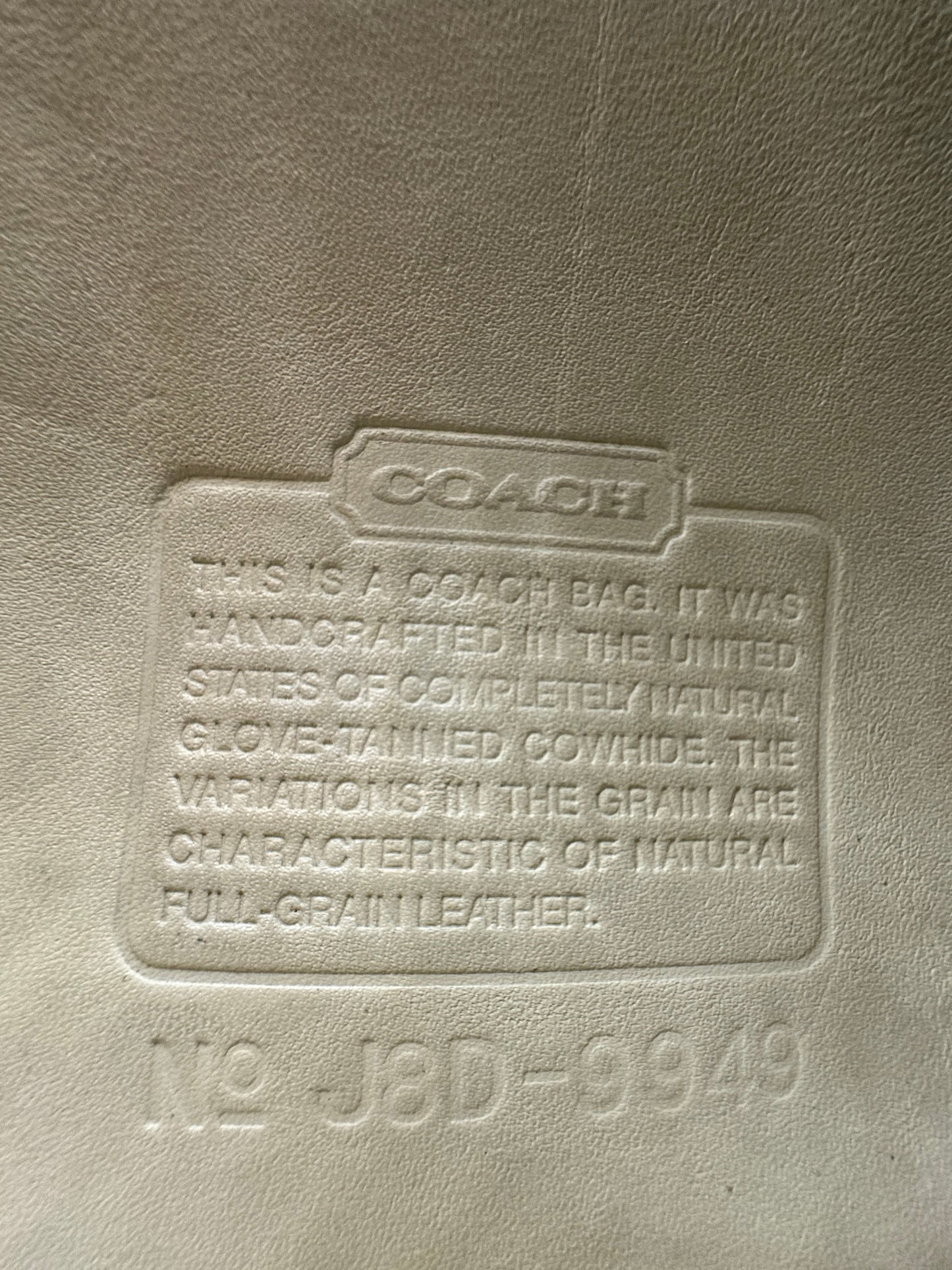 Coach Cream  Oliver Legacy Bag USA 1970s