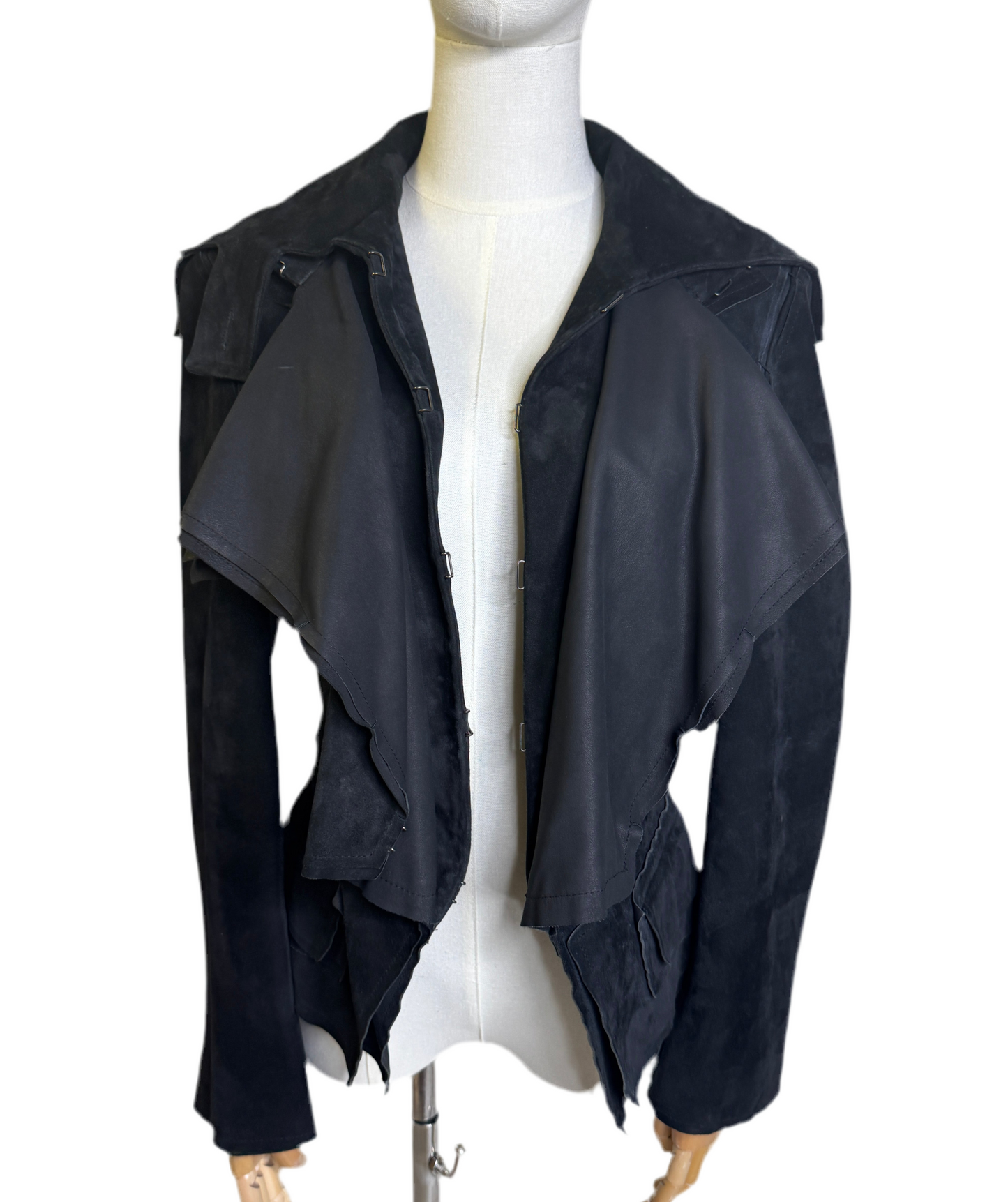 Yves Saint Laurent Black Suede Jacket EU 36 Y2K