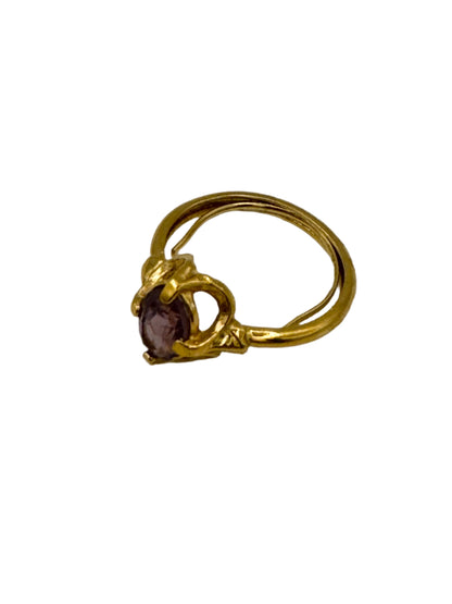 14kt Gold & Amethyst Ring 1980s