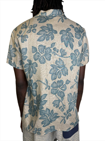 Spooner, Tropical Linen Shirt 1990s