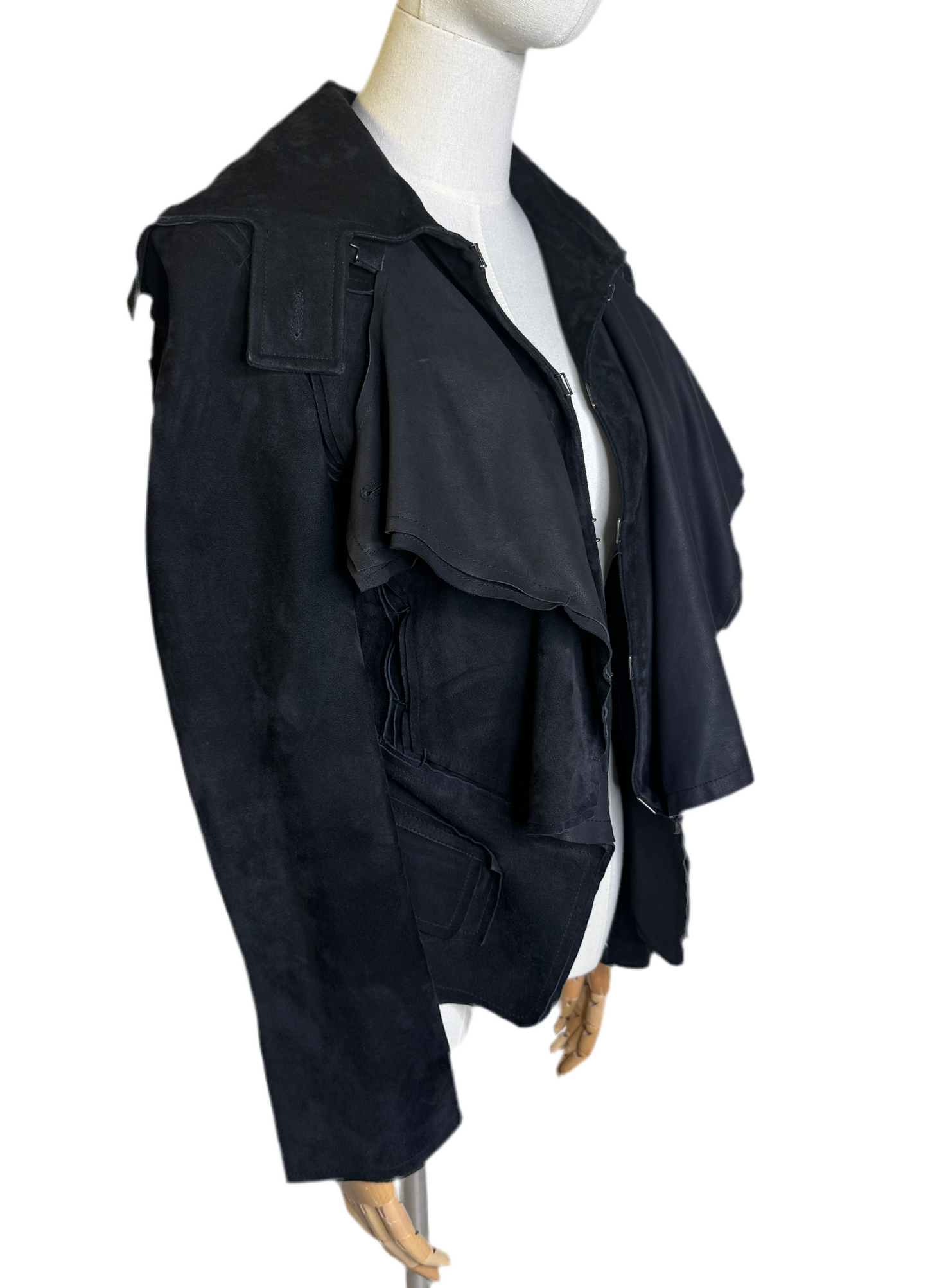 Yves Saint Laurent Black Suede Jacket EU 36 Y2K
