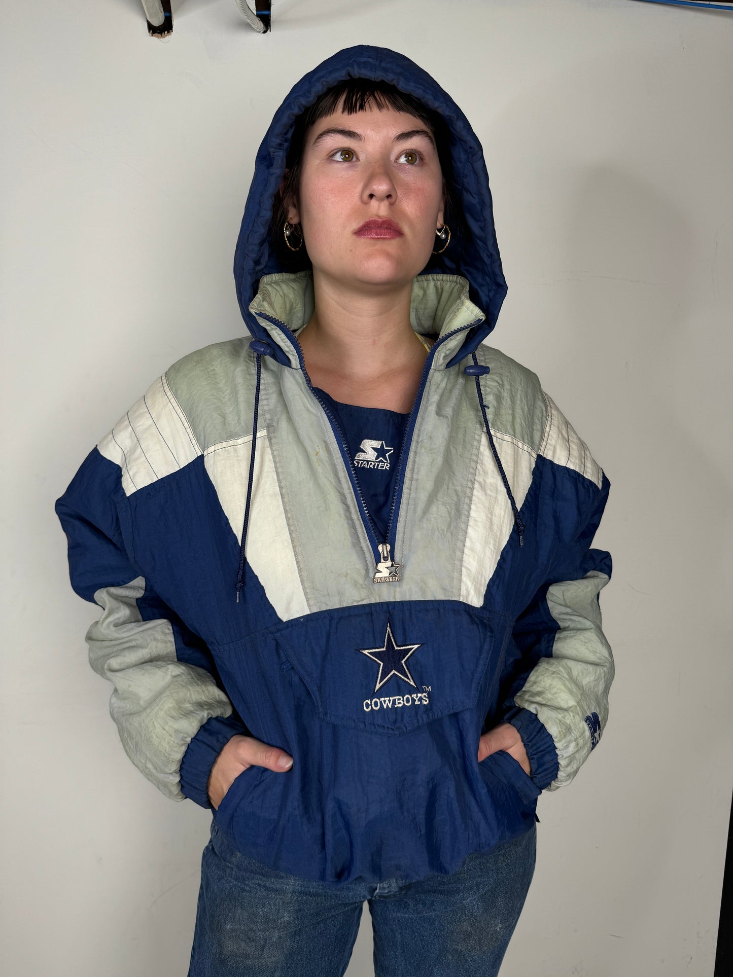 Starter Dallas Cowboys Jacket w/ Hood 1990s