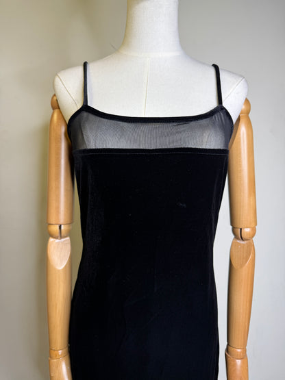 Black Velvet 1990s Gown