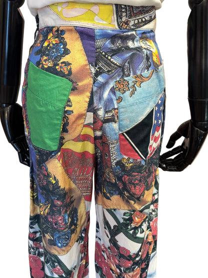 Moschino, Couture Line, Stained Pants, 1990s