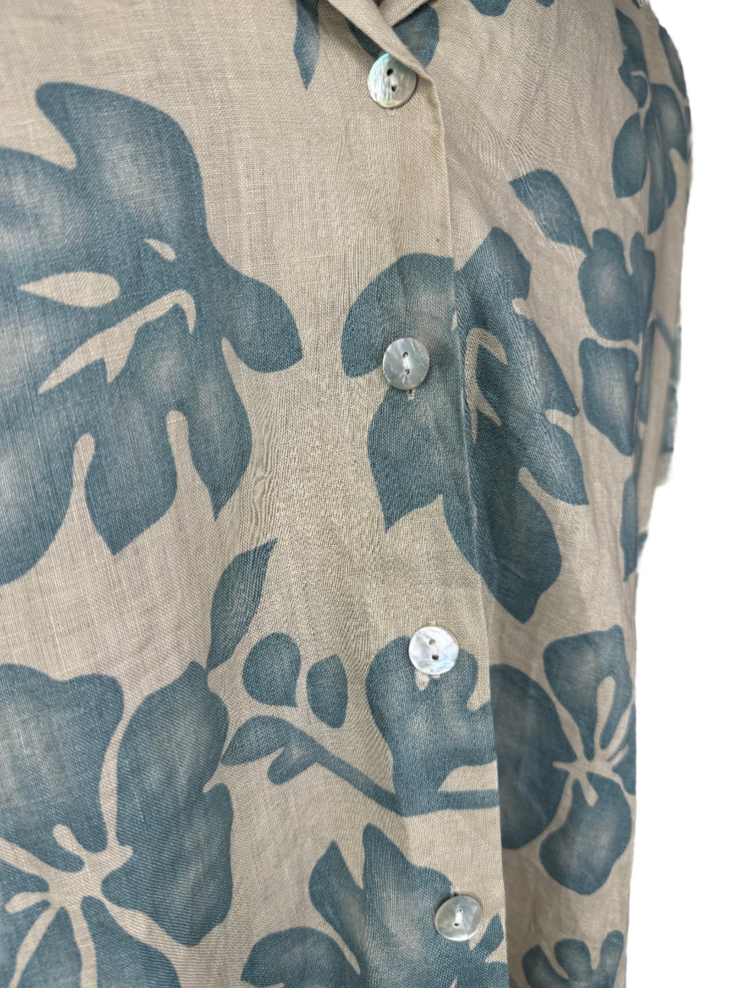 Spooner, Tropical Linen Shirt 1990s