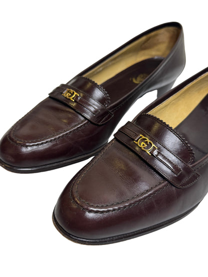 Gucci Brown Leather 70s Loafers