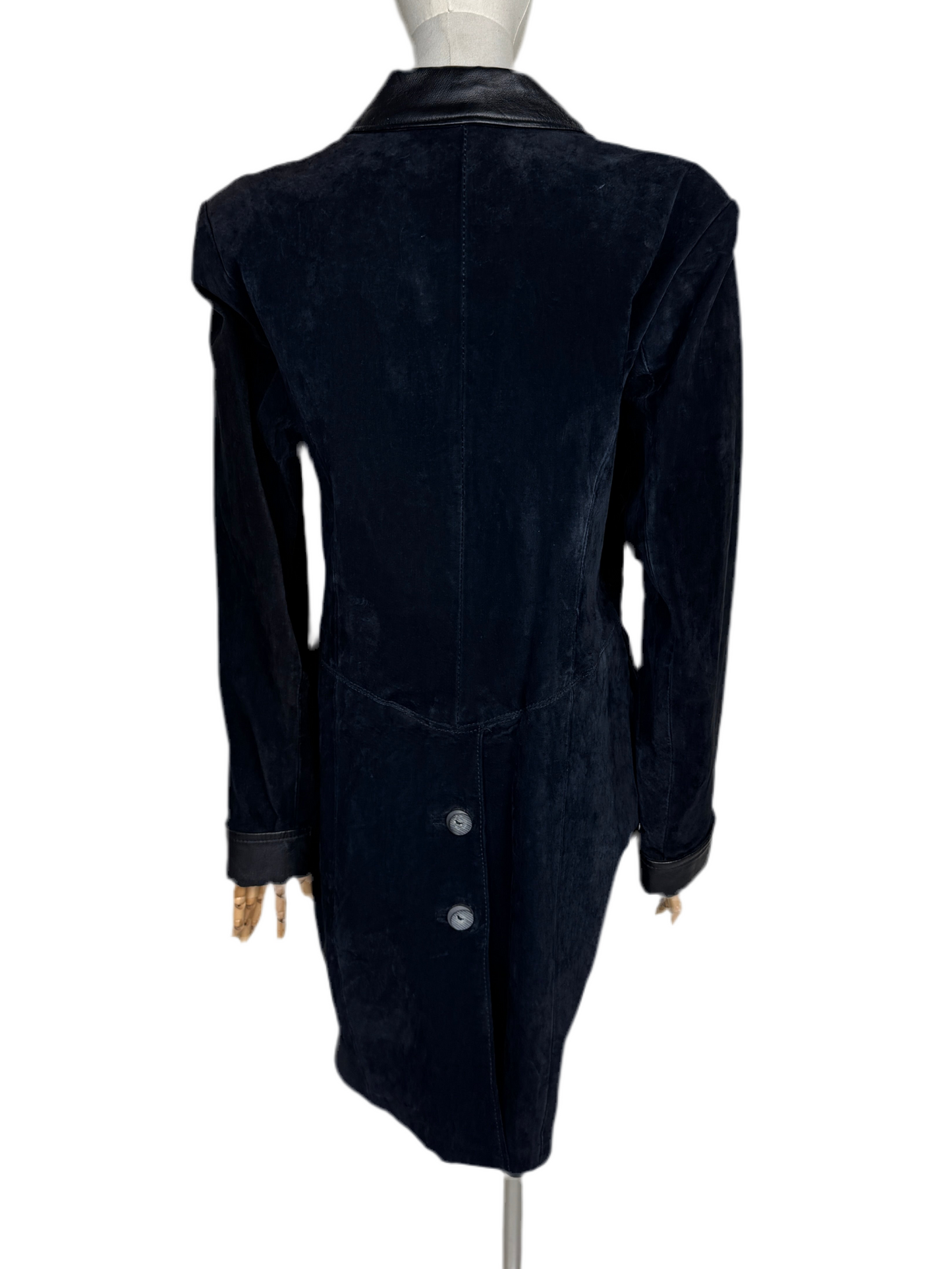 Margaret Godfrey, Black Suede Coat w/ Embroidery
