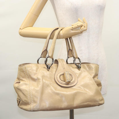 Prada Tan Leather Tote Bag 2000s