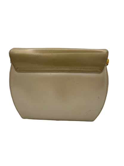 Salvatore Ferragamo, Cream Leather Purse 1980s