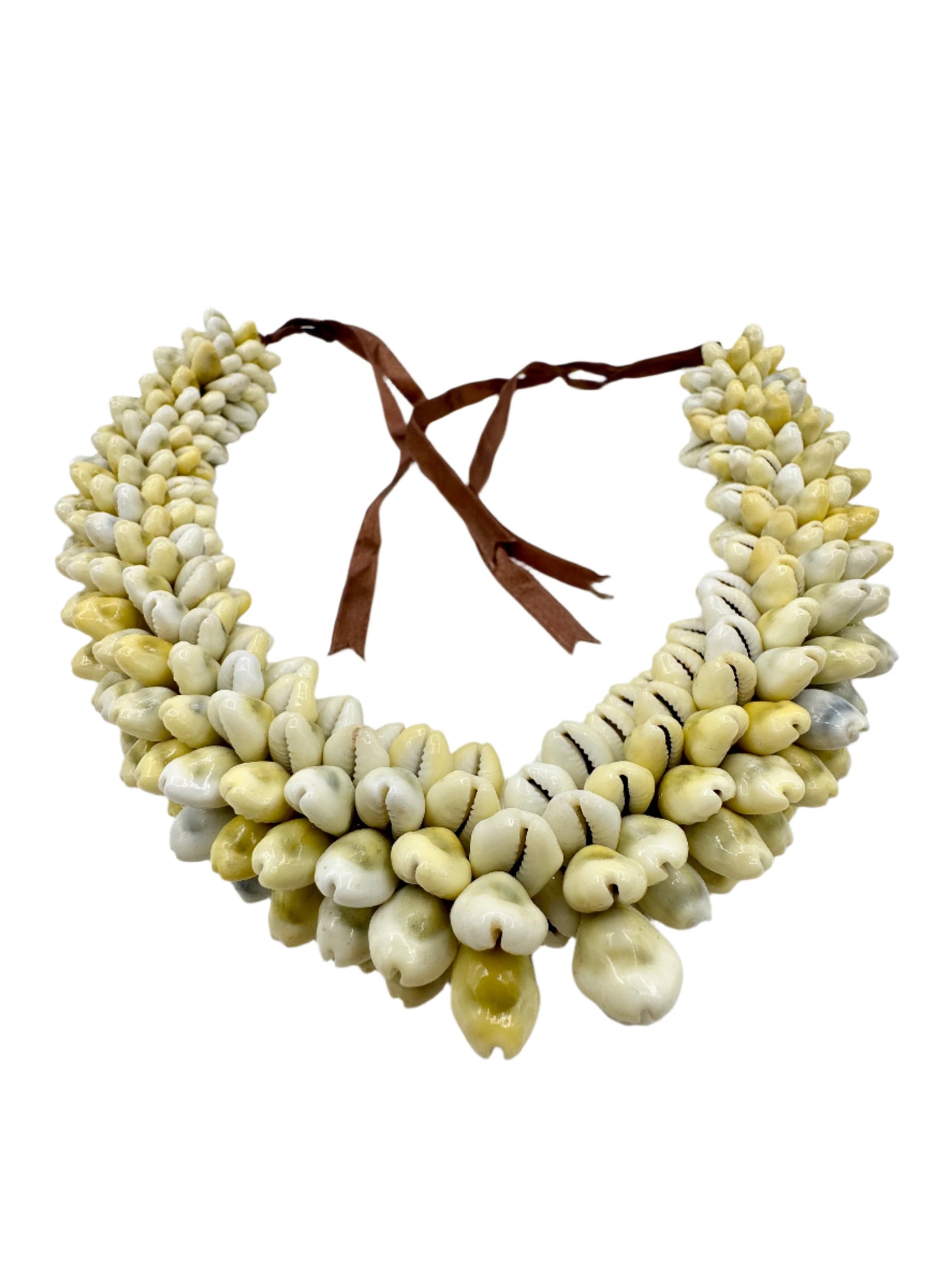 Puka Shell Statement Necklace 1980s