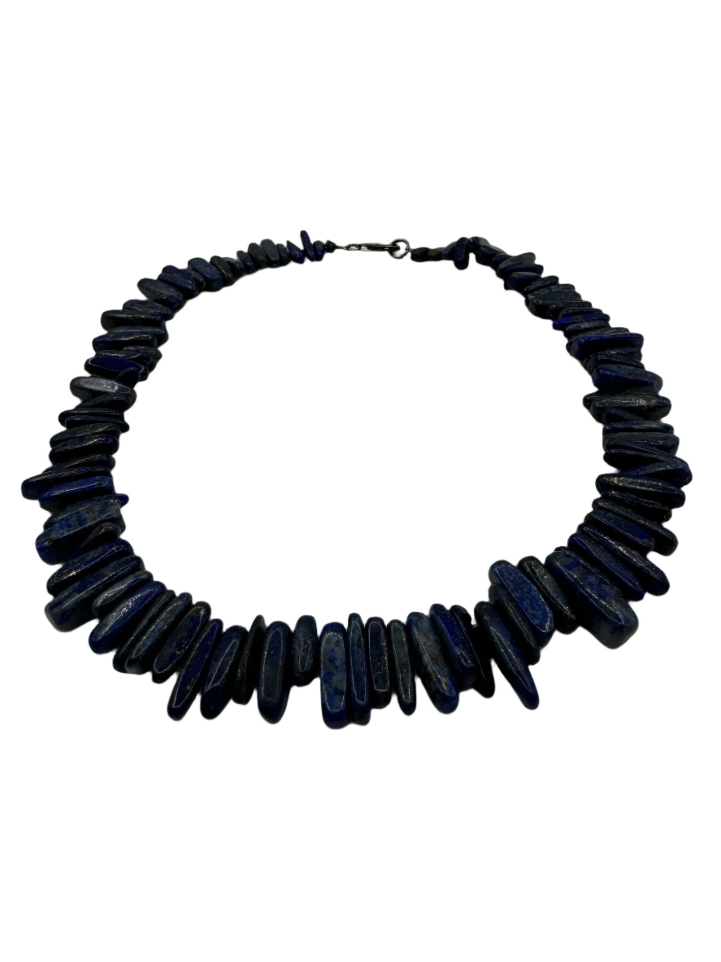 Lapis Chunky Stone Necklace 1960s