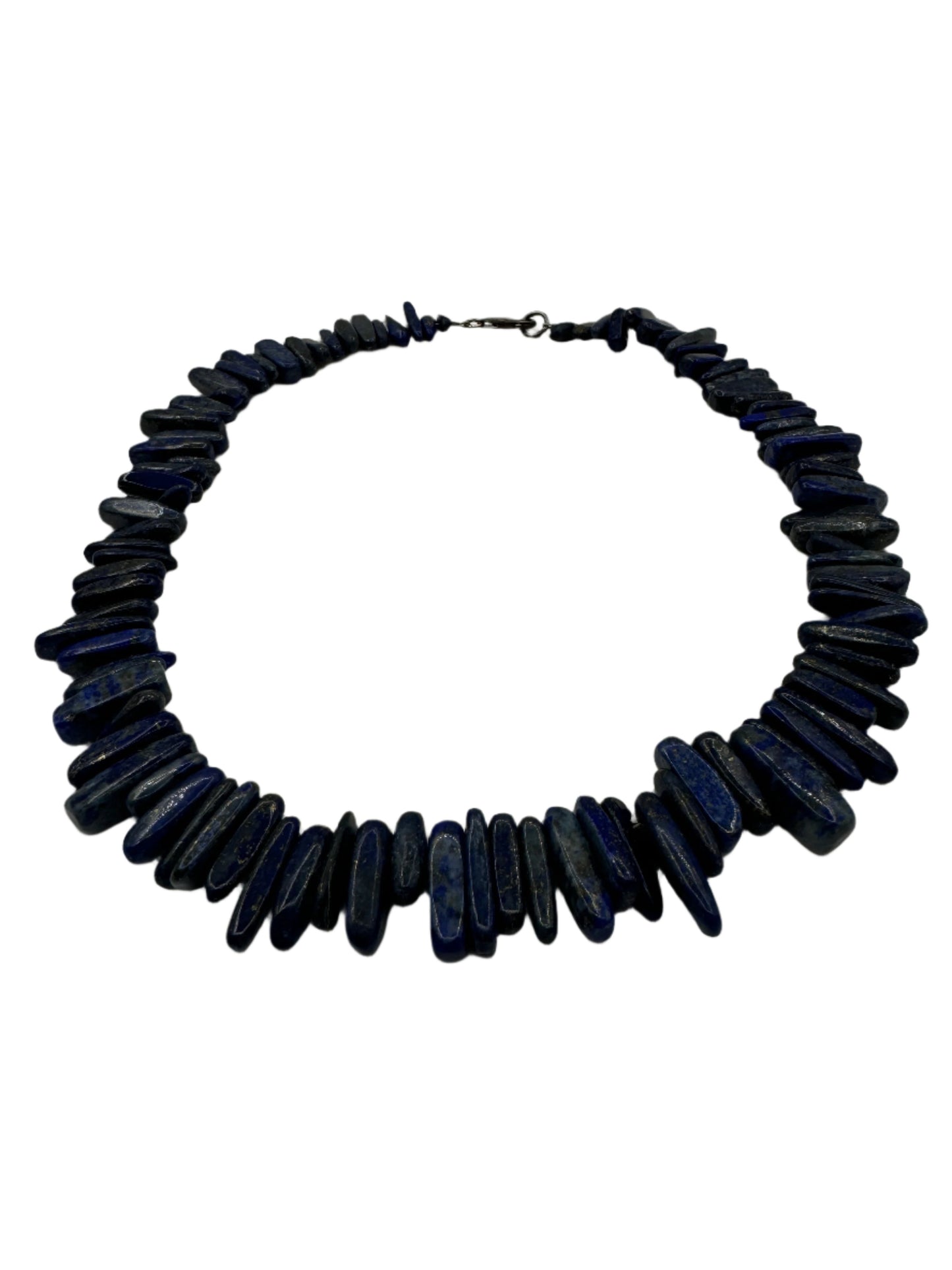 Lapis Chunky Stone Necklace 1960s