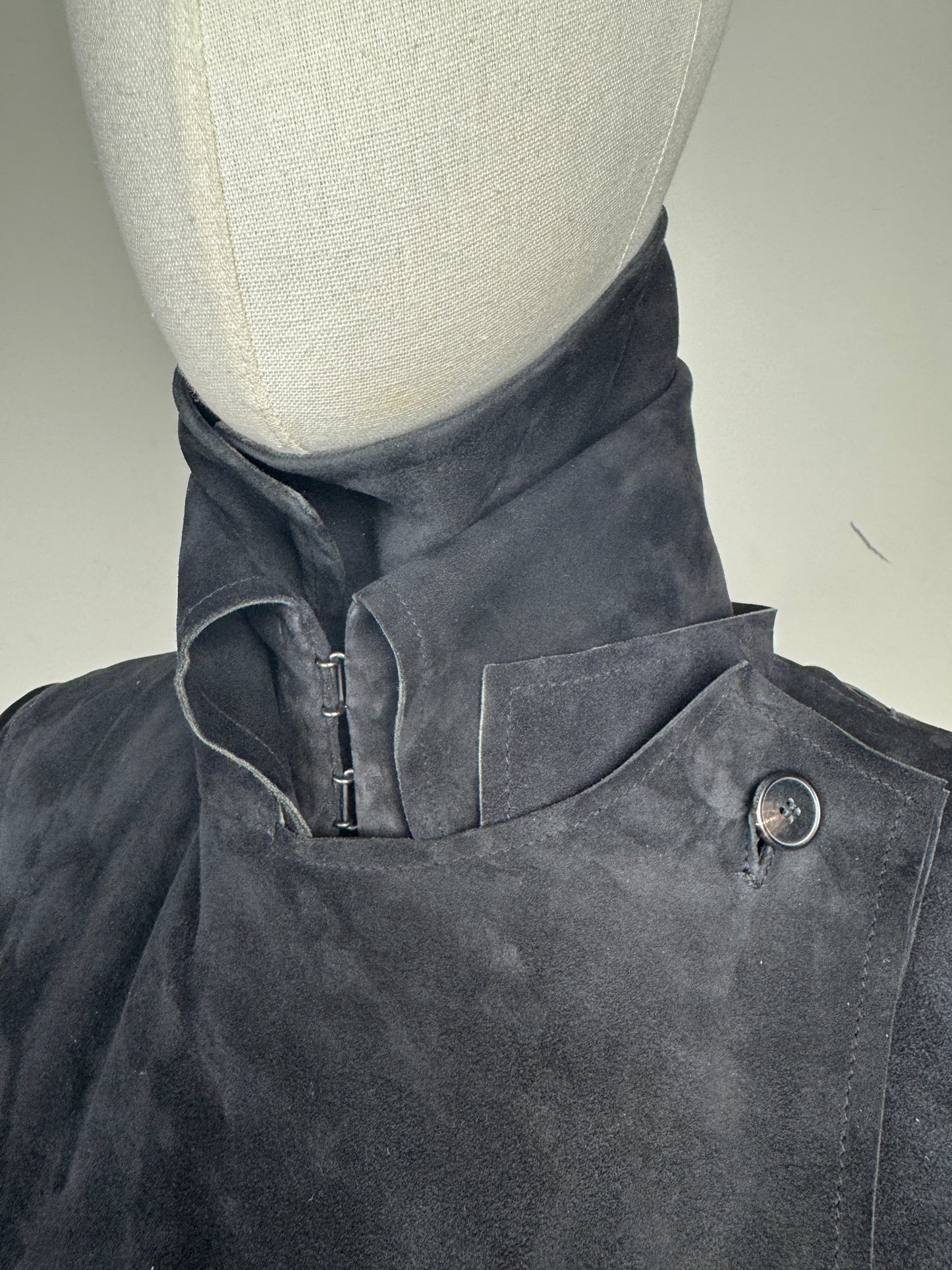 Yves Saint Laurent Black Suede Jacket EU 36 Y2K