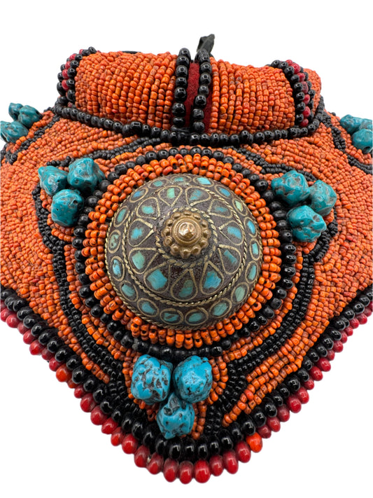 Nepalese Statement Necklace 1990s