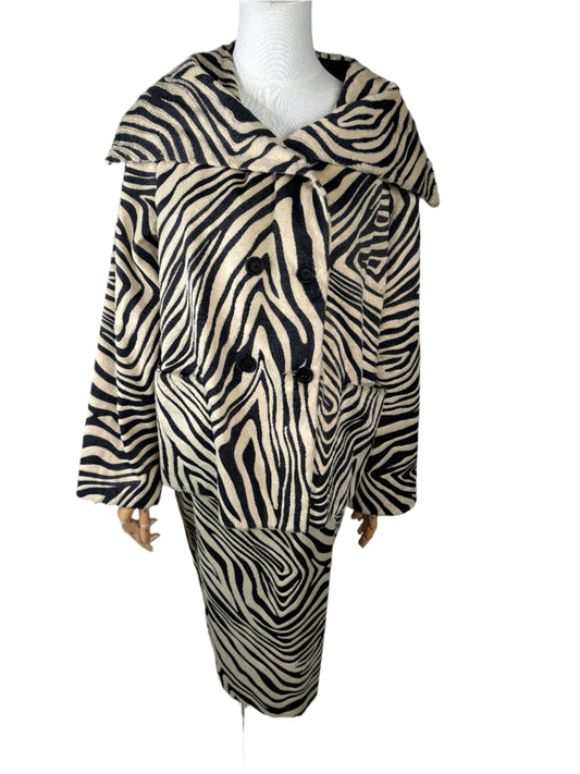 Martino Midali Zebra Skirt Set 1990s