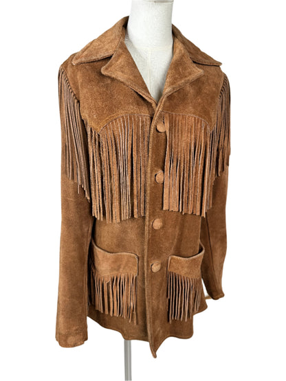 Brown Suede Fringed Jacket 1970s