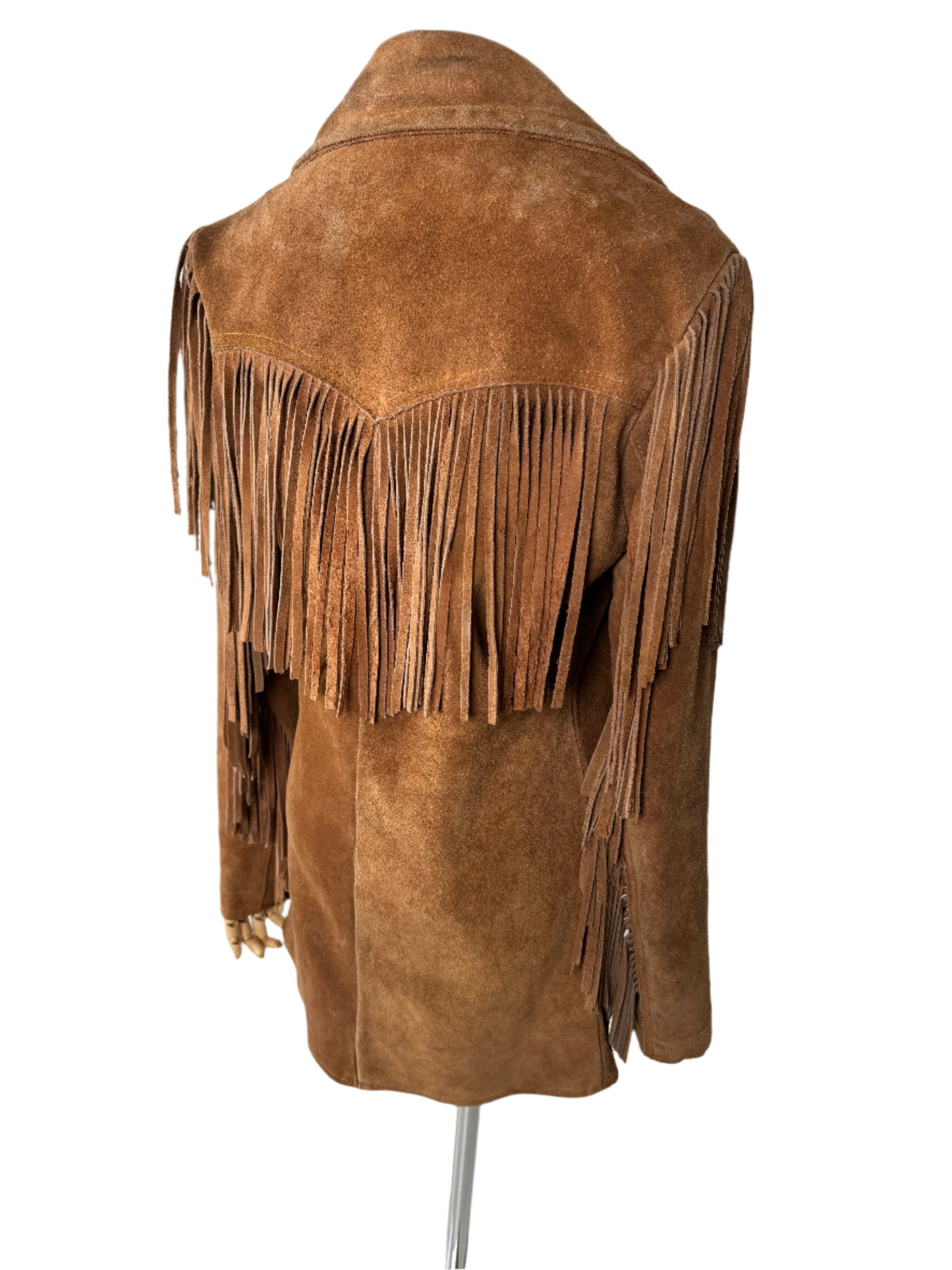 Brown Suede Fringed Jacket 1970s