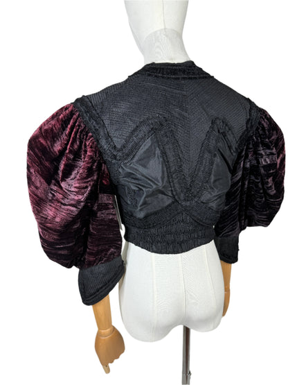 Black Pintuck & Velvet Bolero 1930s