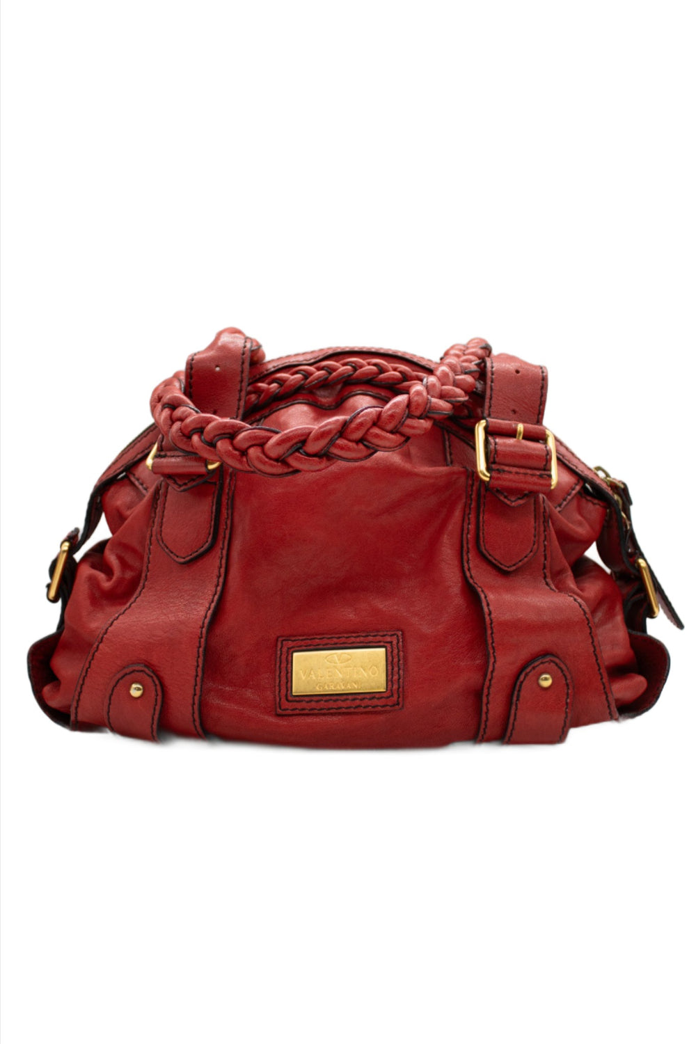 Valentino Red Leather Hobo