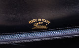 Gucci Vintage Shoulder Strap Shoulder Bag Leather Navy
