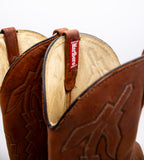 Marlboro x Dan Post Brown Leather Cowboy Boots