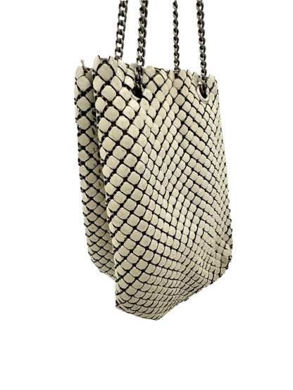 Whiting & Davis, Cream Mesh Pouf Bag 1960s